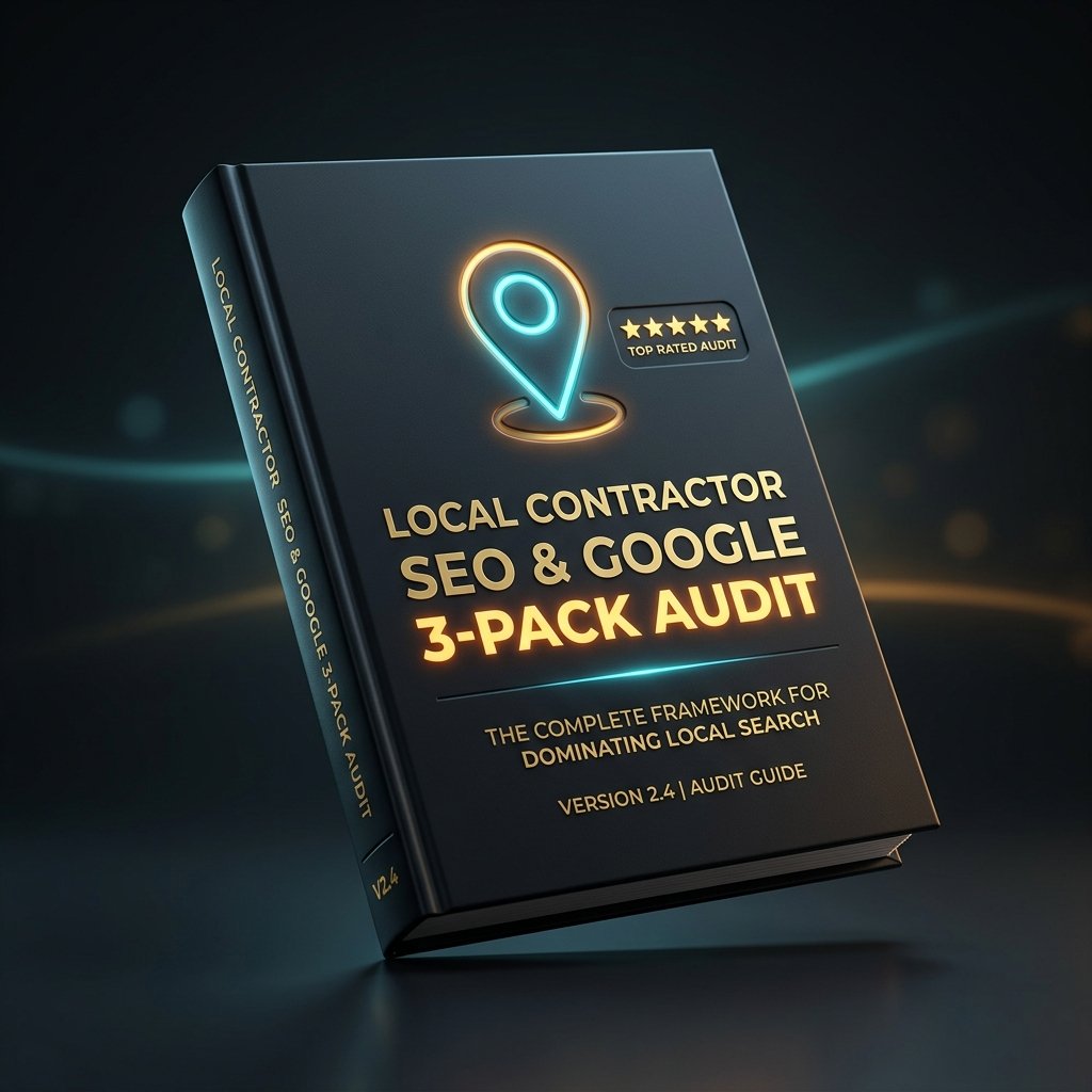 Local Contractor SEO & GBP Audit 3D Mockup